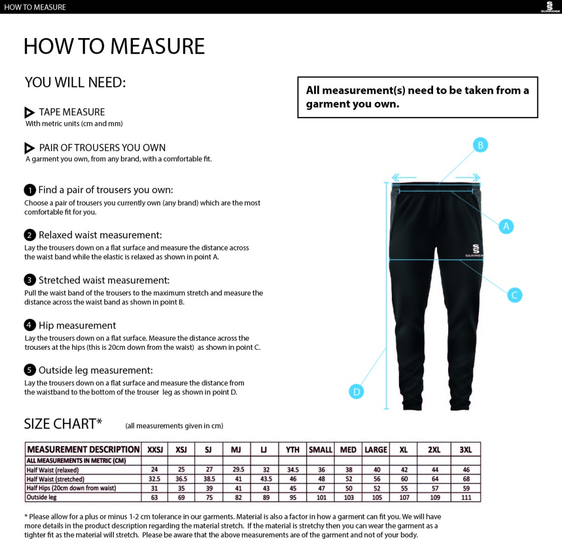 Brill CC - Dual Skinny Pant - Size Guide