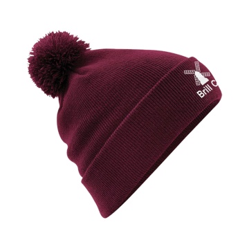 Original Pom Pom Beanie : Maroon