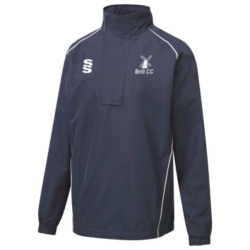 Dual Curve 1/4 Zip Rain jacket : Navy