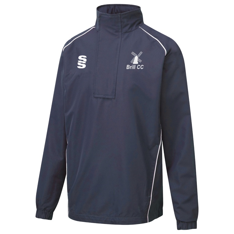 Dual Curve 1/4 Zip Rain jacket : Navy