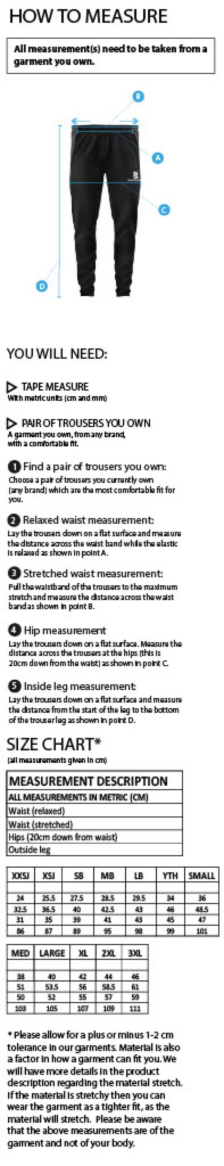Brill CC - Dual Skinny Pant - Size Guide