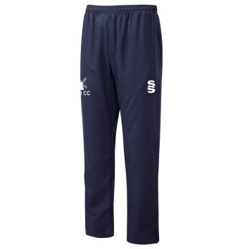 POPLIN TRACK PANT WITH LYCRA-Navy